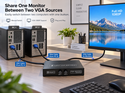 2 port USB Printer Switcher 2 in 1 out
