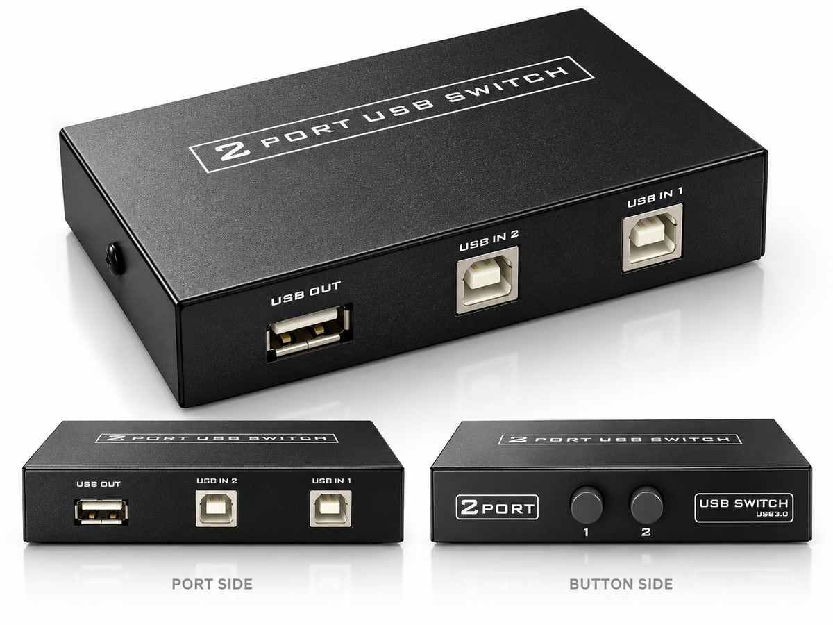 2 port USB Printer Switcher
