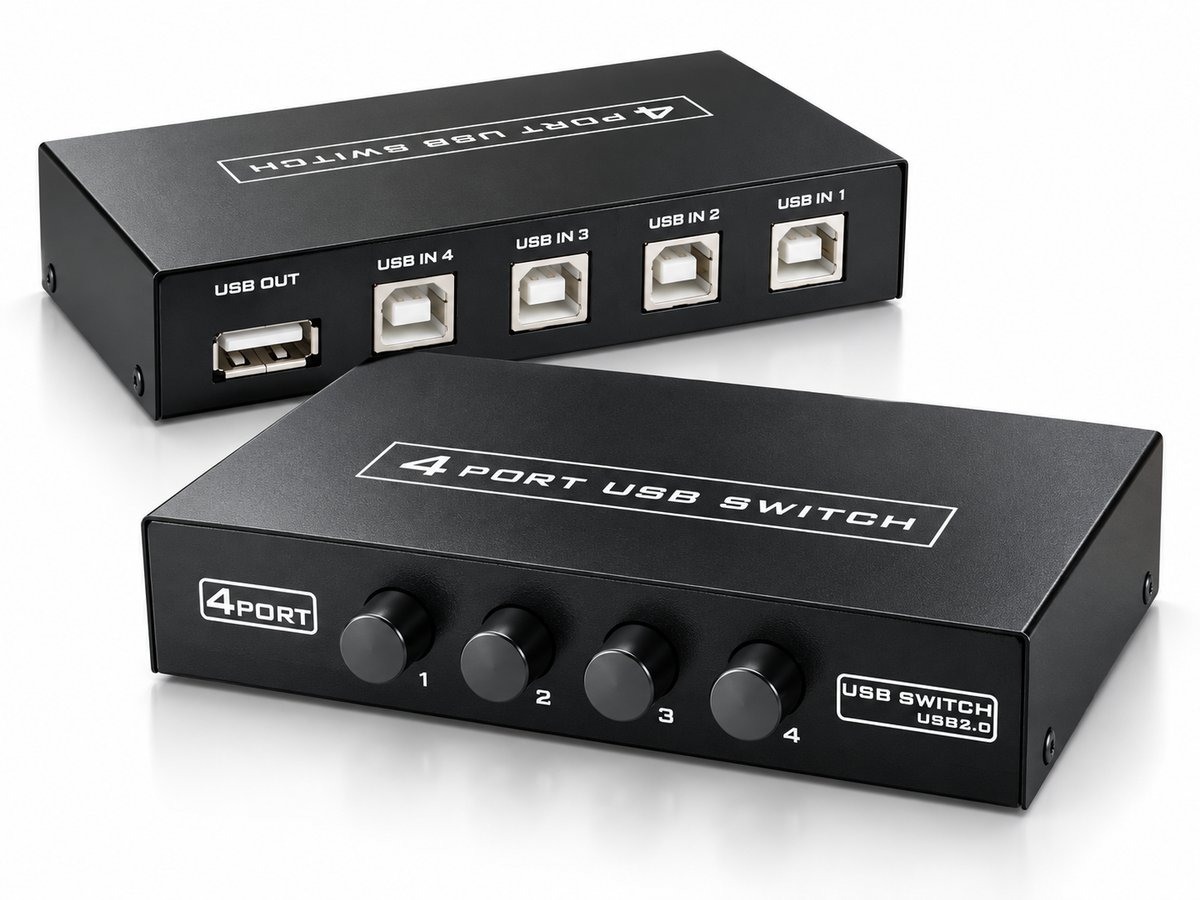4 port USB Printer Switcher