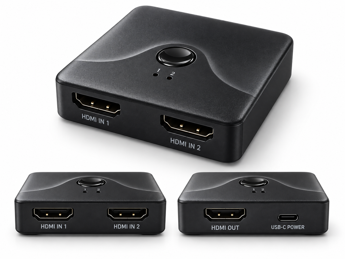 4K 60HZ HDMI switcher selector 2 port