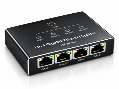 1000M Ethernet splitter 1 to 4
