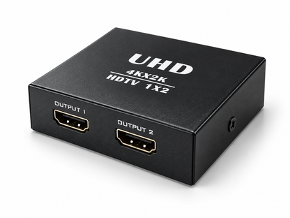 HDMI splitter 1 in 2 out 4k 30HZ + power adapter