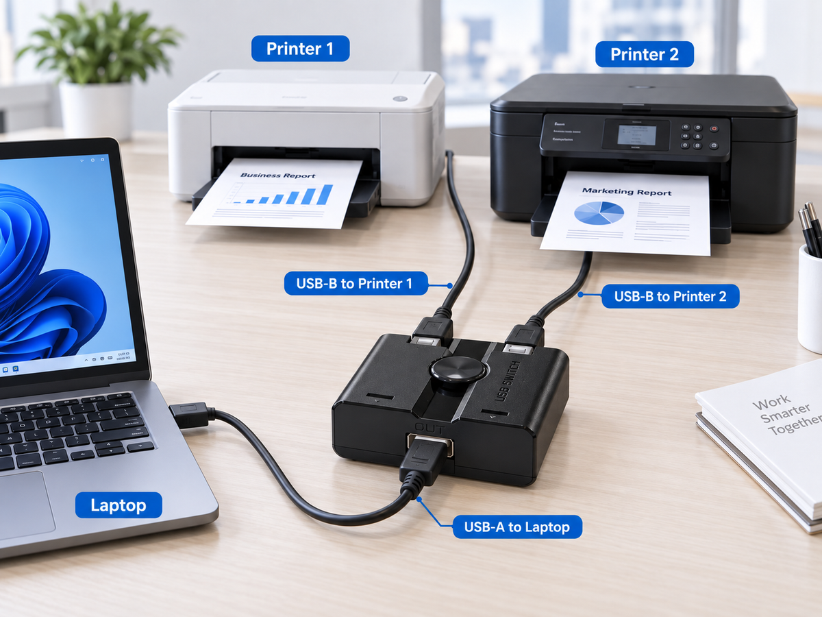 2-Port USB 2.0 Sharing Switch